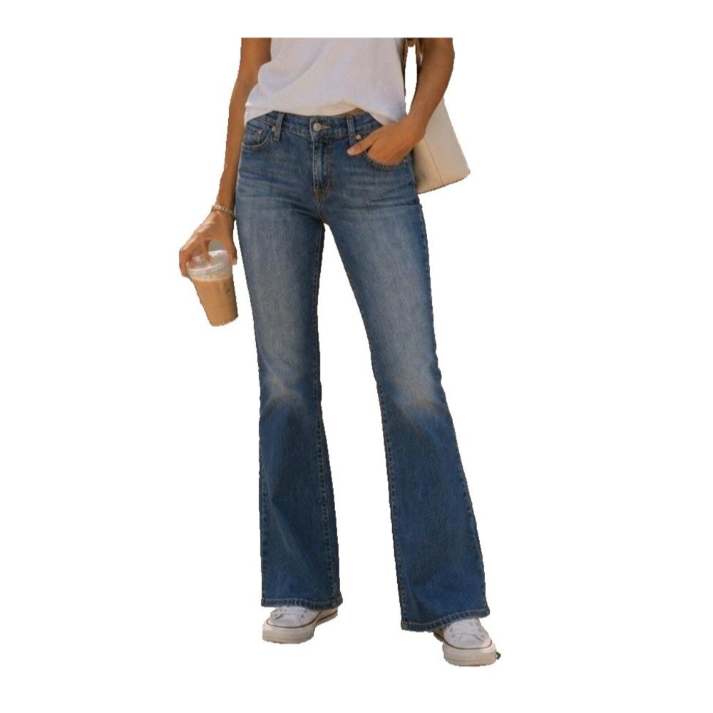 Vintage Y2K Lucky Brand Women's Sweet n Low Flare Jeans 10/30 x L26 Hemmed